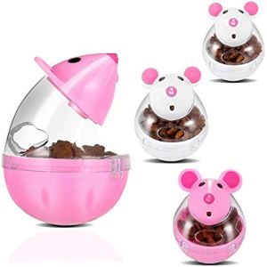 Toys Cat Food Ball Dispenser, Small Cat Food Balls Slow Feeder Mice Shaped Tumbler Cat Food Toy Cat Treat Toy Feeder Toy for Training