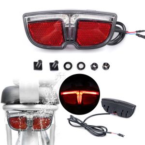 Lights E Bike LED Lamp 6V Headlight Taillight For Bafang Mid Drive Motor Rear Light Brake Light Electric Bicycle Parts Accessories