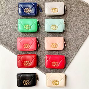 Womens caviar quilted wallet leather zipper wallets Internal card slot id Cardholder mens Designer purse luxury coin purses wholesale wallet Fashion gift key pouch