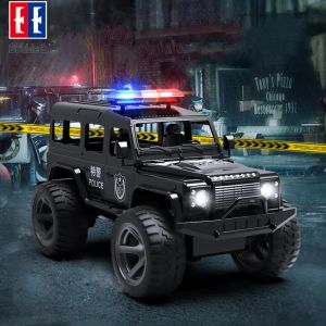 Автомобили Double E 1/14 2,4G полиция RC Car High Speed Diest Demote Cars Toy Игрушка с огнями.