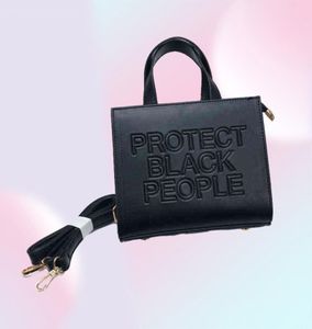 Summer Beach Crossbody Bag Leather Shopping Character Letter Handbag Women Protect Black People Tote Shoulder Bag Women 2022 G22054435364