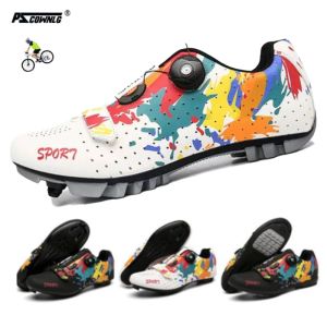 Footwear 2022 MTB Cycling Shoes Men Sports Nonslip Road Bike Shoes for Shimano Women Speed Sneakers SPD Cleats Racing Bicycle Footwear