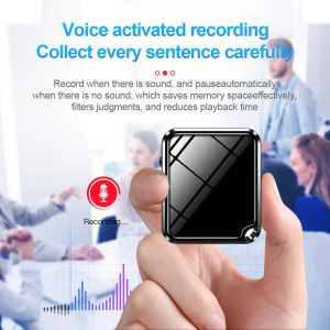 Registratore 50hour Mini Digtal Vocte Registratore 8/16/32G Porta utilizzabile Professionista Dictaphone HD Record Record Mp3 Record