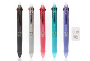 Pens Pilot LKFB60UF Frixion Erasable Gel Pen 3 w 1 pióro 3 kolory 0,38 mm pastelowy kolor Japan