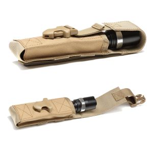 Упаковка военная тактическая молоковая фонарика для фонарика держатель факела корпус EDC Инструмент для талии на открытом воздухе поход по пешеходным ножам Кобура для ножа.