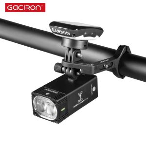 Luci fari bici da bici Gaciron V7D 1600lm Accessori per biciclette Lampade per biciclette USB LED ricaricabile 4000MAH IPX6 Flashlight impermeabile