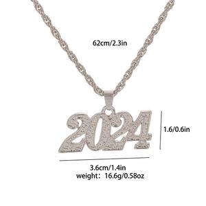 Necklace Year Number Unisex Ins Style Creative Annual Meeting Pendant