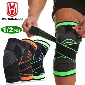 Worth Defence 12 PCS Knee Pads Sens Sports Support Kneepad Men Kvinnor för artrit Joints Protector Fitness Compression Hylsa 240416