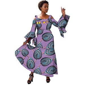 Afrikanische Frauenkleid Batik Printed Dress Party Kleid für die Delegation WY6843