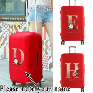 Accessories Hot Custom Name Luggage Cover for 1828 Inch Protective Thick Elastic Suitcase Case Dust Cover Letter Trolley Travel Accessories
