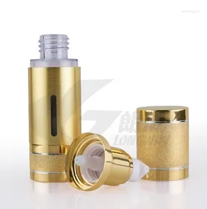 Storage Bottles Capacity 200pcs/lot 50ml Gold Airless Vacuum -selling Points Bottling Vacuum-packing