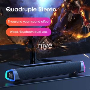 SPEAKERS Bluetooth 5.0 Altoparlanti Sound Blaster Blaster Dual Subtop Subwoofer BAR Home Theater Wired Speaker USB per PC Theater Aux 3,5 mm