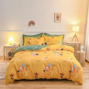 Sängkläder set Set Fashion Printing 3PCS/4PCS Family Beddingset Bed Linen Cover Sheet Pillow Case/Bed for 2024