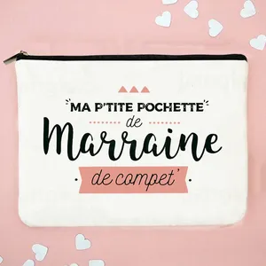 Cosmetic Bags B Godmother French Print Makeup Travel Toiletries Organizer Female Wash Storage Pouch Women Case Marraine Gifts