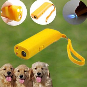 Repellents 3 i 1 hund Repeller hund Anti Barking Device Ultrasonic Stop Bark Control Training Supplies med LED -ficklampa hundprodukter