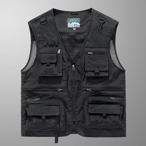 Bullshit!Europe and America have plus sizes!Foreign trade tail goods men's outdoor mountaineering and fishing vest workwear multi-pocket back