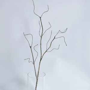 装飾的な花ディスプレイ人工木の枝のクラフトホームウェディングデコレーションアイアンワイヤー秋の飾り庭用品