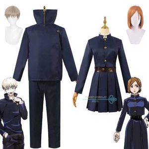 Anime kostymer anime jujutsu kaisen inumaki toge kugisaki nobara cosplay come anime outfits jujutsu kaisen cosplay för hallown cool kostymer y240422