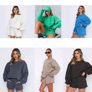 Fashion Training Women's Sport wear Long Sleeve shorts Tracksuits 2 Pieces Sets Women Sports Suit Girl Jogging Two Piece Set