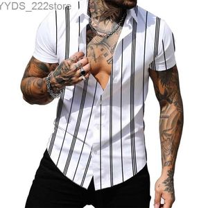 Camisas casuais masculinas Mens Padrão de camisetas 3D Camiseta de impressão ao ar livre de mangas curtas de mangas curtas Casual e confortável YQ240422