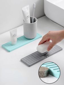 Bulaşıklar Diatom Çamur Emici Pad Yıkama Havzası Depolama Müdürü Banyo Tezgahı Suabsorbsorbing Hızlı Sabun Tuvalet Matları