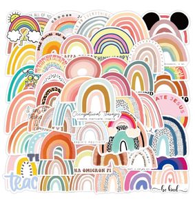 50Pcs Rainbow Small Fresh Graffiti Stickers Aesthetic Cute Waterproof Decorative For Luggage Car Computer Water Cup Decals Toys4447857