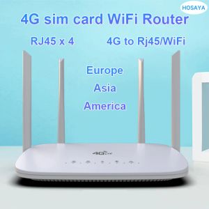 Маршрутизаторы 4G CPE 4G Router SIM -карта Wi -Fi Modem Hotspot Cat4 32 пользователи RJ45 Wan Lan Lte Wireless Router