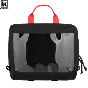 Väskor Krydex 500D Tactical Clear Top Insert Pouch för D3 Ryggsäck First Aid Bag Camping Travel Survival Medical Storage Bag Accessory