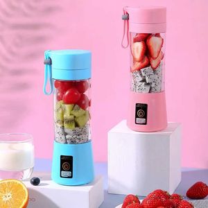 Juicers 6-blad Blender Electric Fruit Juicer Handhållen smoothie Maker Stirring Mixer USB RADERABLE MINI FOOD Processor Juice Cup