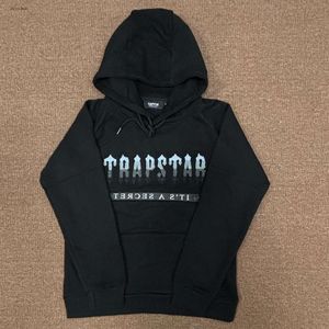 Mens trapstar tracksuits Trapstar's New Pullover Hoodie, Chenille Decode 2.0 Patchwork Men's Casual Hooded Sportswear Set