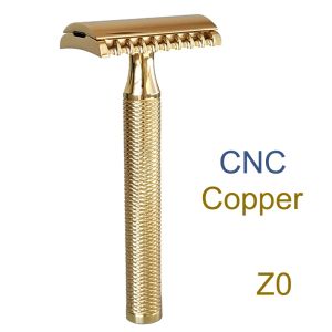 Bıçaklar Dscosmetic Z0 Razor CNC Yapım Çift Kenar Emniyetli Jilet Aynası Parlatılmış