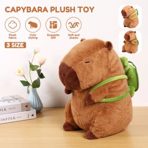 Puppen Capybara Plüschspielzeug niedliche Capybara gefülltes Spielzeug Ultrasoft Capybara Plüsch Doll Wurfkissen 23 cm/33 cm/45 cm Capybara Plüsch Puppengeschenk