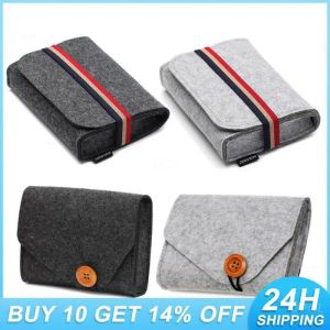 Väskor Power Bank Storage Bag For Data Cable Mouse Mini 2023 Gadgets Väskor Multifunktion Fashion Electronic Gadgets Feel Adapter Pouch