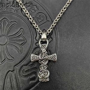 CH Trendy Brand Crooker Droplet Ring Celtic Dragon Necklace Mens and Womens Hip Hop Personlighet Totem Pendant Classic