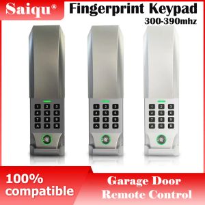 Kontroll 877MAX FINGERPRINT KEYPT 315/390MHz trådlöst smart låsgrindöppnare ingångssystem Garagedörröppnare