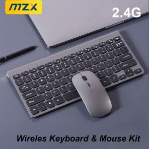 Kombinezon kombinacji bezprzewodowej klawiatury i zestawu myszy 2,4 GHz Mini Sets Commne