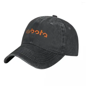 Bollmössor kubota denim baseball cap logo unisex-teens anpassade lastbilshatt sommar avslappnad kpop justerbar