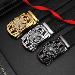 Shi Lai Yun Zhuan Belt Men's Net Red New High end Men's Belt Trend Versatile Automatic Buckle Men's Business Trouser Bag 240315