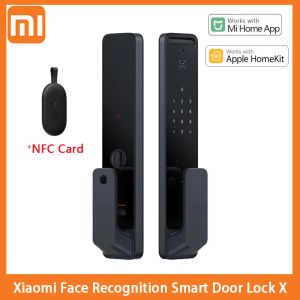 Kontroll Xiaomi Smart Door Lock X 3D Face Recognition Smart Door Lock med Camera Bluetooth FingerPrint NFC Unlock Work med Mi Home App