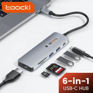 HUBS ToChi USB Hub 4K Adapter HDMI USB C do 5 Gbps USB3.0/ SD/ TF C DOCK MacBook ipad Pro USBC Type C 3.0 Splitter USB C Hub