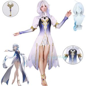 Costumes de anime Furina Cosplay Game GenshinImpact Cosplay FONTAINE VENHA DEUS DE DEUS VENHO DO VESTIMENTO DE FORTES FIG