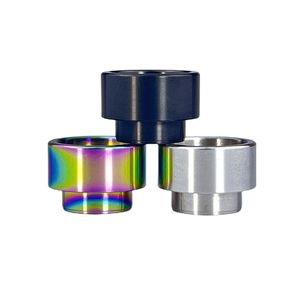 810 Stainless Steel Drip Tip Black Silver Rainbow Wide Bore Mouthpiece