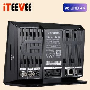 Receptores 1pc gtmedia v8 UHD DVBS2 Receptor de satélite T2MI DVBS/S2/S2X DVB+T/T2/ISDBT/cabo (J83.A/C)/ATSCC (J83.B) Estoque na Espanha