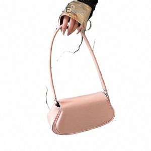 leftside Simple Small Pu Leather Underarm Bags for Women 2024 Korean Fi Female Armpit Bag Female Shoulder Bag Handbags 54u5#
