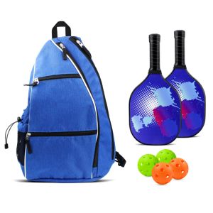 Taschen Pickleball Bag Verstellbarer Männer Rucksack Pickleball -Paddelbeutel für Männer mit Zaun Wasserflaschenhalter 3 Farben für die Wahl