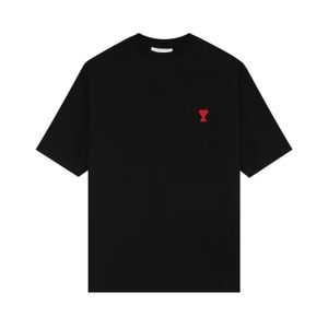 Play Fashion Men's T-shirt Designer T-shirt Red Heart Shirt Casual T-shirt Cotton Embroidered Short Sleeve Summer Fashion Loose Comfortable Short Sleeve US Size