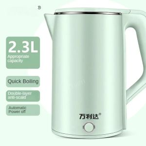 Czajniki 2.3L Przenośny czajnik elektryczny stalowa stalowa herbata producent herbaty inteligentna woda Zdrowa butelka kotła do kuchni domowe biuro