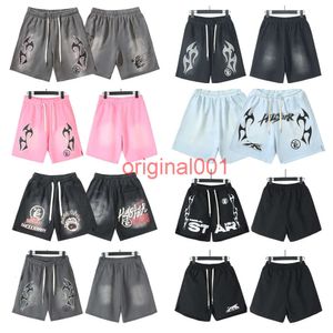 24ss Hellstar shorts Mens Shorts Studios Sounds Like Heaven Men Women Quality Oversized Breeches hell star shorts Retro Water Washing af