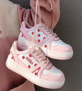 Scarpe casual da donna White Kawaii Sneakers Casual Basket Spring Autumn Basket Platform Flat Sneaker Vulcanize Lolita 20223546220