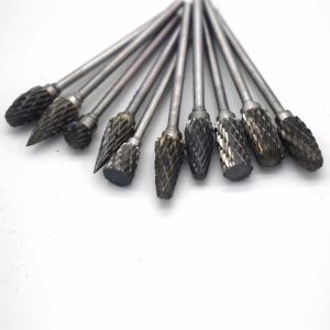 urządzenia nowe narzędzie biżuterii 10 szt. Tungsten Carbide Pojedynczy cięty obrotowy zestaw Burr Fit Dremel Rotary Tool